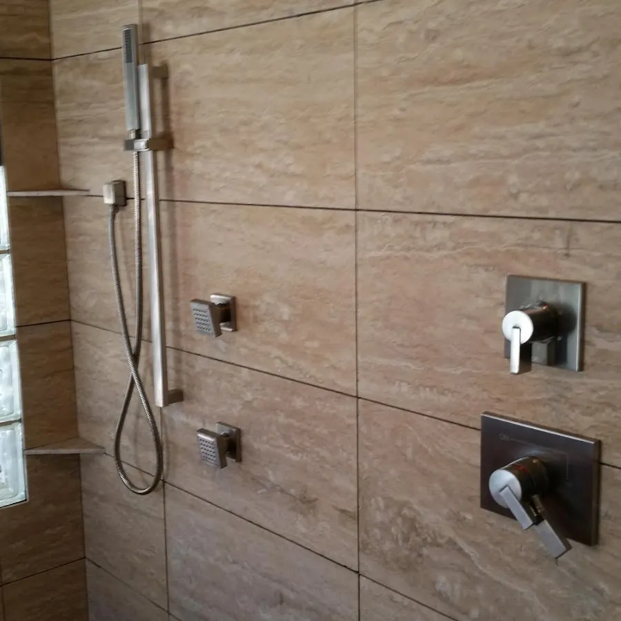 Shower fixture installation for Gas Line Repair in Lemoore Station